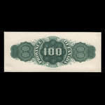 Canada, Province of Canada, 100 dollars <br /> 1866