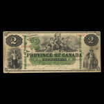 Canada, Province of Canada, 2 dollars <br /> October 1, 1866