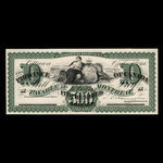 Canada, Province of Canada, 500 dollars <br /> October 1, 1866