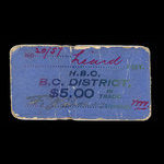Canada, Hudson's Bay Company, 5 dollars <br /> 1927