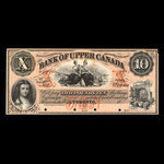 Canada, Bank of Upper Canada (York), 10 dollars <br /> 1859