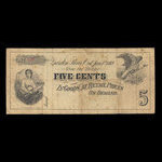 Canada, Hollister, Jewell & Co., 5 cents <br /> January 1, 1889