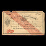 Canada, Betts Cove Mining Company, 5 pounds <br /> 1886