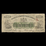 Canada, Bank of British North America, 2 dollars <br /> July 15, 1868