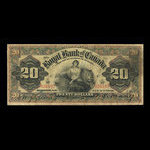 Canada, Royal Bank of Canada, 20 dollars <br /> January 2, 1901