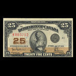 Canada, Dominion of Canada, 25 cents <br /> July 2, 1923