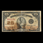 Canada, Dominion of Canada, 25 cents <br /> July 2, 1923