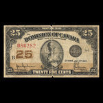 Canada, Dominion of Canada, 25 cents <br /> July 2, 1923