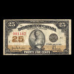Canada, Dominion of Canada, 25 cents <br /> July 2, 1923