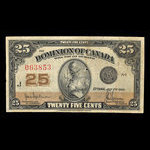 Canada, Dominion of Canada, 25 cents <br /> July 2, 1923