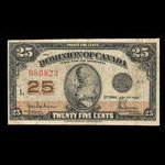 Canada, Dominion of Canada, 25 cents <br /> July 2, 1923