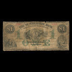 Canada, Summerside Bank of Prince Edward Island, 1 dollar <br /> February 1, 1872