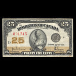 Canada, Dominion of Canada, 25 cents <br /> July 2, 1923