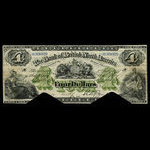 Canada, Bank of British North America, 4 dollars <br /> July 3, 1877