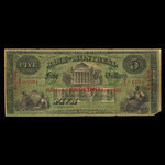 Canada, Bank of Montreal, 5 dollars <br /> January 3, 1859