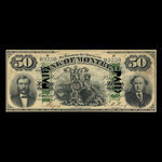 Canada, Bank of Montreal, 50 dollars <br /> May 5, 1871