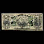Canada, Bank of Montreal, 100 dollars <br /> June 6, 1871