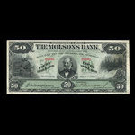 Canada, Molsons Bank, 50 dollars <br /> January 2, 1914