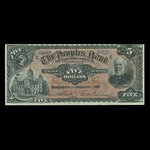 Canada, Peoples Bank of New Brunswick, 5 dollars <br /> June 2, 1897