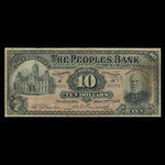 Canada, Peoples Bank of New Brunswick, 10 dollars <br /> June 22, 1897