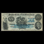 Canada, Peoples Bank of New Brunswick, 20 dollars <br /> June 22, 1897