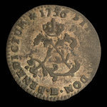 France, Louis XV, 2 sous <br /> 1756