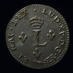 France, Louis XV, 2 sous <br /> 1755