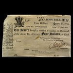 Canada, Army Bill Office, 4 dollars <br /> May 1813