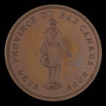 Canada, Quebec Bank, 1 penny <br /> 1837