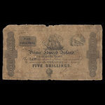Canada, Prince Edward Island, 5 shillings <br /> 1855