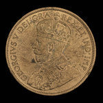 Canada, George V, 1 cent <br /> 1912