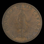 Canada, City Bank (Montreal), 1/2 penny <br /> 1837