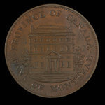 Canada, Bank of Montreal, 1/2 penny <br /> 1844