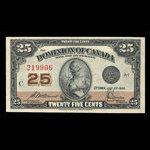 Canada, Dominion of Canada, 25 cents : July 2, 1923