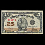 Canada, Dominion of Canada, 25 cents <br /> July 2, 1923