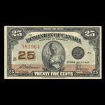 Canada, Dominion of Canada, 25 cents <br /> July 2, 1923