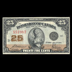 Canada, Dominion of Canada, 25 cents <br /> July 2, 1923