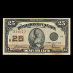 Canada, Dominion of Canada, 25 cents <br /> July 2, 1923