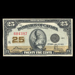 Canada, Dominion of Canada, 25 cents <br /> July 2, 1923