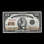 Canada, Dominion of Canada, 25 cents <br /> July 2, 1923