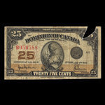 Canada, Dominion of Canada, 25 cents <br /> July 2, 1923