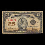 Canada, Dominion of Canada, 25 cents <br /> July 2, 1923