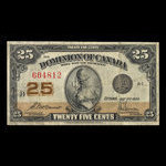 Canada, Dominion of Canada, 25 cents <br /> July 2, 1923
