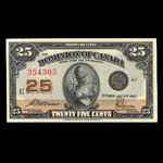 Canada, Dominion of Canada, 25 cents <br /> July 2, 1923