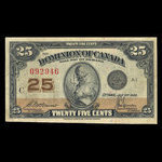 Canada, Dominion of Canada, 25 cents <br /> July 2, 1923