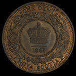Canada, Province of Nova Scotia, 1 cent <br /> 1861