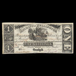 Canada, District of Wellington, 1 dollar <br /> December 1, 1868