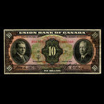 Canada, Union Bank of Canada (The), 10 dollars <br /> July 1, 1921
