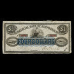 Canada, Commercial Bank of Newfoundland, 1 pound <br /> March 1, 1882