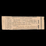 Canada, Sackrider & Willoughby, 1 shilling <br /> October 18, 1814